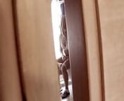 Spy teen stepdaughter in toilet pissing and controlling pants from get toilet spy pissing