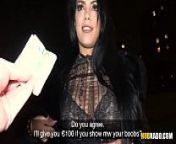Busty latina Katrina Moreno fucks for easy money from big boobs pick