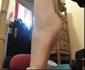He loves Nicoletta's feet while relaxing at the desk wouldn't you like to lick them all? from american pie moviam fl