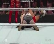 Paige vs The Bellas. Handicap match. Raw 2015. from desi handicap girl sexw sex com
