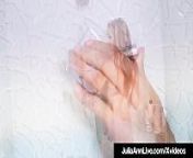 Soaking Wet Cougar Julia Ann Plays With Her Pussy In Shower! from julia manggo live nude