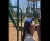 Submissive latina skipping class to deepthroat bbc at the park from college babe skips class to suck some dick