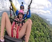 Wet and Messy Extreme SQUIRTING while PARAGLIDING 2 in Costa Rica from squinting paragliding