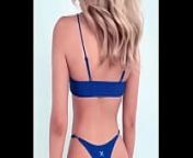Boutinela All Blue Bikini Compilation from amouranth sexy blue bikini tease video leaked
