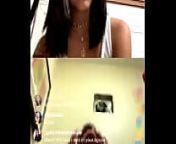 Crazy girl, shows her pussy live on Malu Trevejo's instagram stream from malu trevejo feet