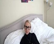Blonde MILF Sarah Vandella pops her milf pussy for stepson! from www xxx video ike pop