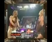 Trish Stratus, Ashley, and Mickie James vs Victoria, Torrie Wilson, and Candice Michelle. Raw 2005. from remusterio raw match videos