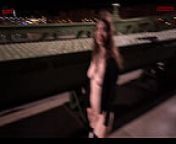 Risky Lesbian Sex in Public on a Bridge Between Passersby from risky titfuck in the city creamy cum on massive tits