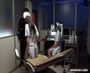 Asian nurse gets to suck adn fuck the patient from japan steward