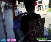 Tuk Tuk patrol - Macy Nihongo takes farang dick from thai anal