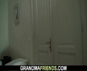 Threesome sex with granny and boys teen from teen boy old woman sex
