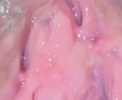 Exploring my vulva from very deep vagina and big dildo