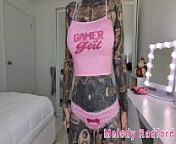 Pink Gamer Girl Lingerie Try On Haul Melody Radford FREE from florina fitness zaful bikini haul try ons honest opinion