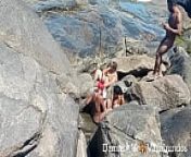 Naturistas flagrados na praia em uma orgia ao ar livre - Myllena Rios - Leo Ogro - Thai Kalifa - Rafael capoeira: from brazilian naturist party nudis