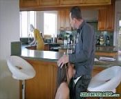 StepMom was sassy with her so she fucks with stepdad from family strokes brunette teen with big ass gets impregnated by her lusty stepdad