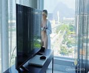 Acordei com tes&atilde;o no Rio de Janeiro, fiquei me exibindo nua na janela, at&eacute; meu marido me foder gostoso! from junior thai girl naked porn