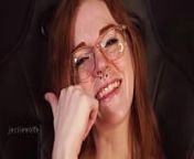 Hot Ginger gives you intimate JOI while playing with hair and teasing you from tease joi
