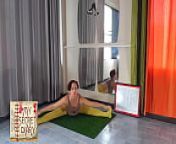Nude yoga compilation. A woman in panties practices yoga in the gym. My Secret Diary. Long 4 from girl practice sex without take off panties
