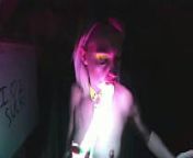 kelly copperfield deepthroats LED glowing dildo on webcam from rgb