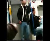Mostrando a rola no metro from sexy gay in u