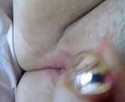 Stace teasing her clit with he Bullet from without bullet