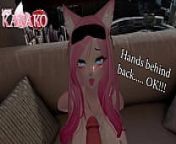 I get GAGGED and BLINDFOLDED while you CUM in my MOUTH and cover my SEXY CATGIRL BODY!!! from gaming while creampie