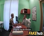 Fake Hospital Doctor brings feeling back to pussy with hard fucking from back fakehospital