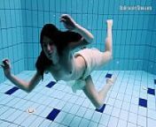 Andrejka and Anetta underwater hot lesbians from lesbian fuck in swimming pool