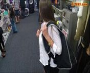 Amateur chick pounded by pawnshop keeper inside the office from office money