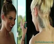 Ash Hollywood & Brooklyn Chase lesbian nuru massage from hollywood adam khor e
