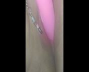 PAWG with pussy clamps cumming on her toy from salem