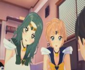 (3D Hentai)(Sailor Moon) Threesome with Sailor Neptune and Sailor Uranus from pariniti sex nude one xxxxx