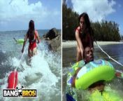 BANGBROS - Charlie Gets Into Hot Water, Lifeguard Valerie Kay Saves The Day from cp3