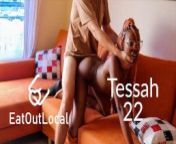 NEW African Girl Tessah 22yo getting fucked by white dick! from 777 xx