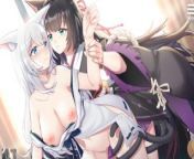 Live with a demon fox - all the fox girl lesbian sex scenes from anime fox girl