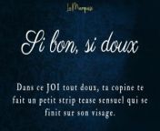 Un bon joi pour finir sur le visage [audio porn français] from banu video hot 3gp