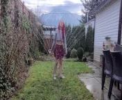Sneaker Pee and Warm Sprinkler Fun with Nerdy Faery from girls skirt windy panti