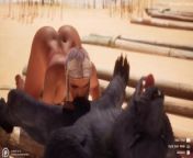 WildLife - Indra fucking with a Werewolf. from panjabi bathroom sex video com