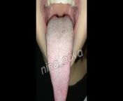 Long tongue drool saliva spit from the fetish vixen longest uvula thisvid com