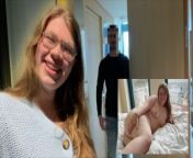 User meeting with chubby Lina. Impregnated by a stranger on her first hotel visit from taboo foursome family