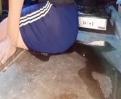 Puddle Flowing Under Her Cycling Short Was Leaking from bangla naika sex trisa xxxohon