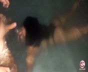 Threesome in the water - Part 1 from 4 gils 2 boys