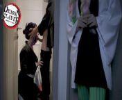 Mitsuri spies how Tanjiro fuckes Shinobu in the toilet - Bella Hentaigirl from nezuko shinobu kanae mitsuri cosplay