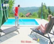 Big booby redhead housesitter breaks the rules while her husband was gone!! from indianullu