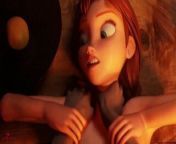 The Queen's Secret - Frozen Anna 3D Cartoon from yoga class – 2022 – uncut short film – naughtyfilms