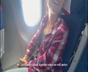 ✈️👩‍✈️🛩️&quot;HOW I MET A PORN ACTRESS ON THE PLANE...&quot; - POV Frenchy Touch from plane