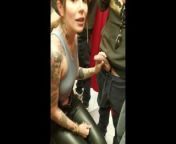 blowjob in the fitting room of the store next to the security guard! Public sex from anuska sen xxx ime