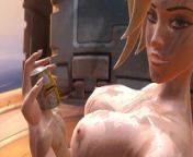 I regret feeding Mercy with cum, she becomes too big now from giantess downloads