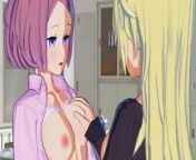New Game! - Kou Yagami X Rin Toyama Lesbian Hentai from yuri 3d