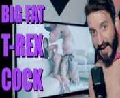 Big Ass Latina Chased by Lesbian Loving TREX on Hoverboard then Fucked (REACTION) from lizzette trex